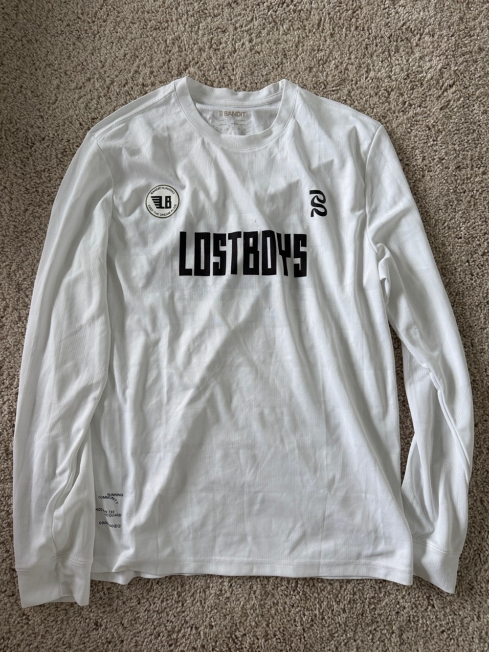 BANDIT “LOSTBOYS” JACQUARD LONG SLEEVE Men’s medium White